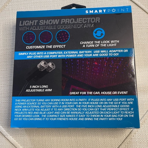 Light Show Projector with adjustable gooseneck arm. Plug & play - Picture 3 of 3